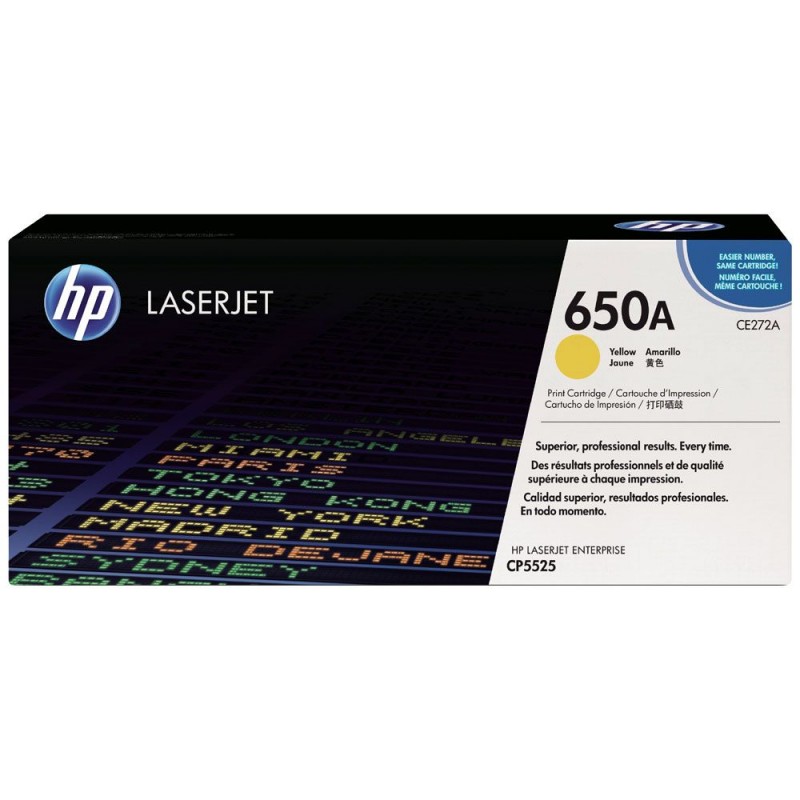 TONER HP N° 650A JAUNE CP5520 15000 PAGES