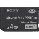 CARTE MEMOIRE SONY MEMORY STICK PRO HG DUO 4Go