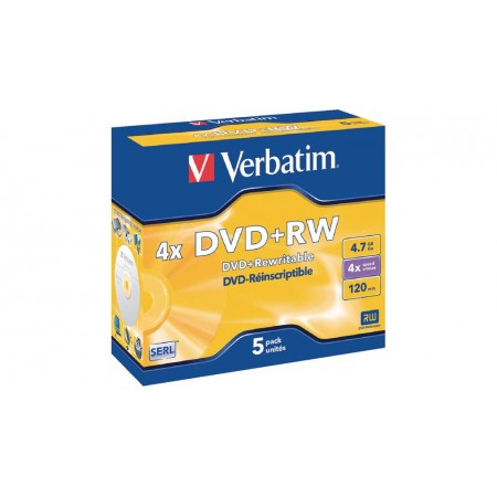 BOITIER DVD + RW 4,7 Go 5x, VERBATIM