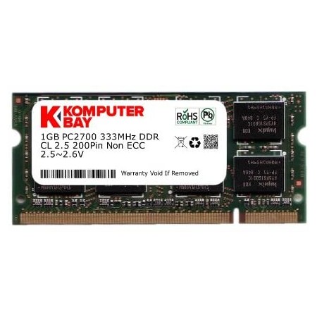 MEMOIRE 1Go DDR PC2700 SODIMM