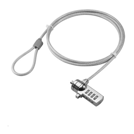 SECURITY CABLE WITH CODE FOR LAPTOP