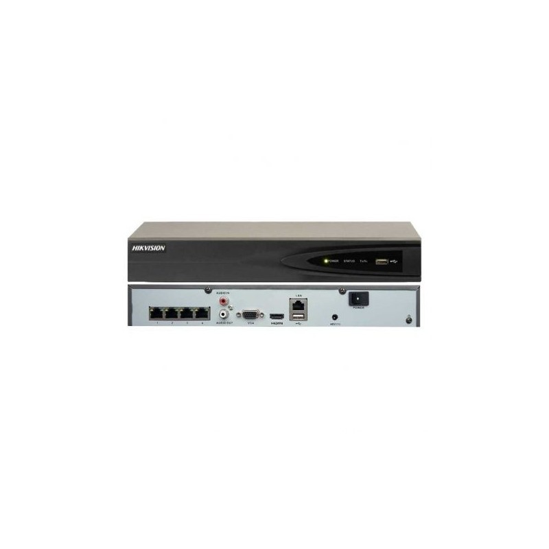 NVR HIKVISION 4 CH PoE IN 40 Mbps OUT 80Mbps