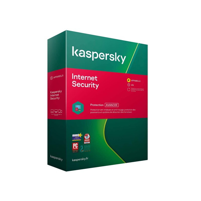 KASPERSKY INTERNET SECURITY 4 POSTES 1AN PROTECTION AVANCEE