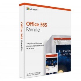 MICROSOFT OFFICE 365 FAMILLE 6 POSTES 1AN