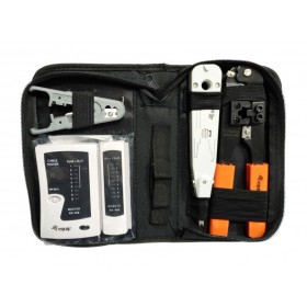 KIT OUTILS RESEAU : PINCE / DENUDEUR / TESTEUR / INSERTEUR