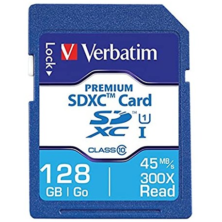 CARTE SDXC 128GB PREMIUM CLASS 10 VERBATIM