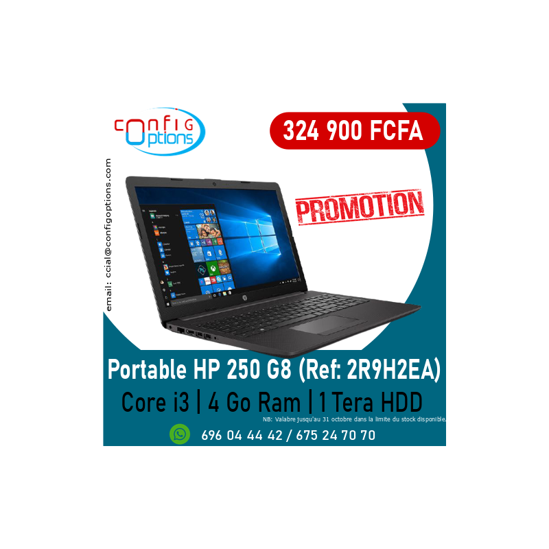 HP 250 G8 HD i3-1005G 4/1To wifi AC+BT DOS
