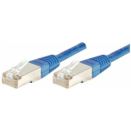 CORDON PATCH RJ45 FTP CAT 5E BLEU 0.7m