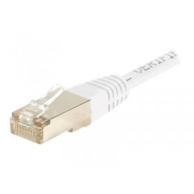 CORDON PATCH RJ45 CAT6 0,5m BLANC