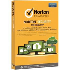 NORTON SECURITY WITH BACKUP 1 USER 10 DIVICES 1AN