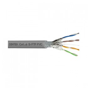 CABLE RESEAU SFTP CAT6 23AWG 250Mhz GRIS DINTEK / 305m