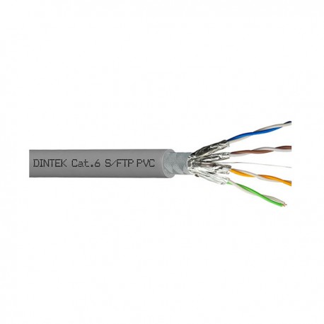 CABLE RESEAU SFTP CAT6 23AWG 250Mhz GRIS DINTEK / 305m