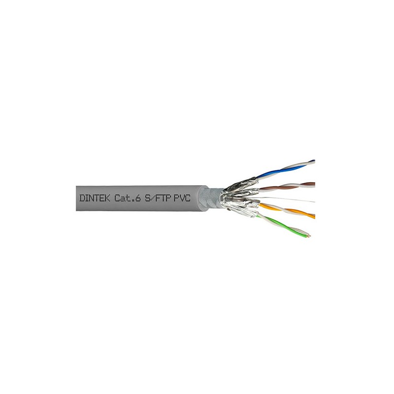 CABLE RESEAU SFTP CAT6 23AWG 250Mhz GRIS DINTEK / 305m