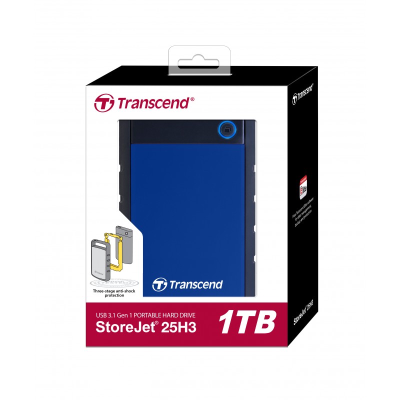 DISQUE DUR EXTERNE 1To USB 2.5 TRANSCEND