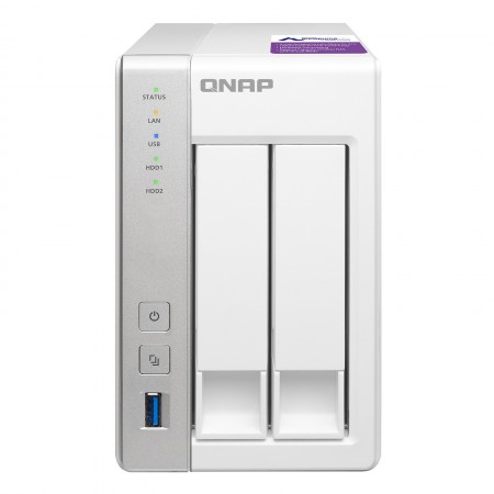 BOITIER  NAS QNAP TS-231P 2 Baies SATA 6Gb/s RAID  2 * GIGABIT