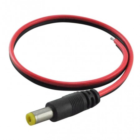 MALE DC CONNECTOR + CABLE FOR CCTV