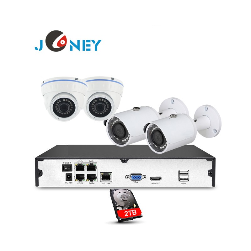 FELIX  NVR  KIT - 4 CHANNEL   WITH   4  CAMERAS 1.3 MP