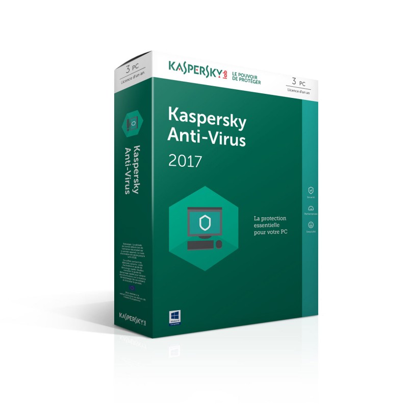 KASPERSKY ANTIVIRUS 2017 4 POSTES