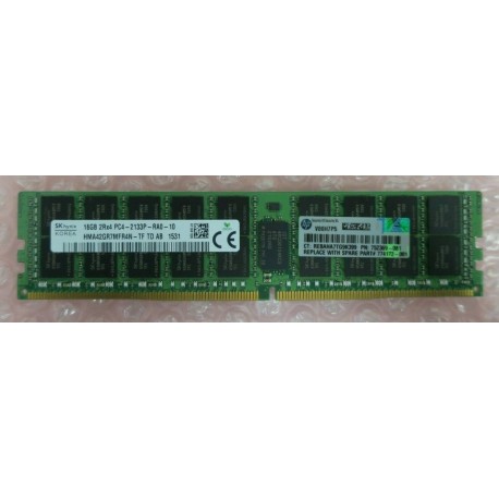 MEMOIRE  HP 16 GB 2R*4 PC4-2133P-R  FOR  DL380 G9