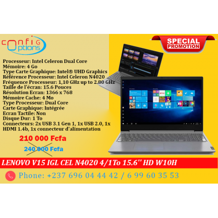 LENOVO V15 IGL CEL N4020...