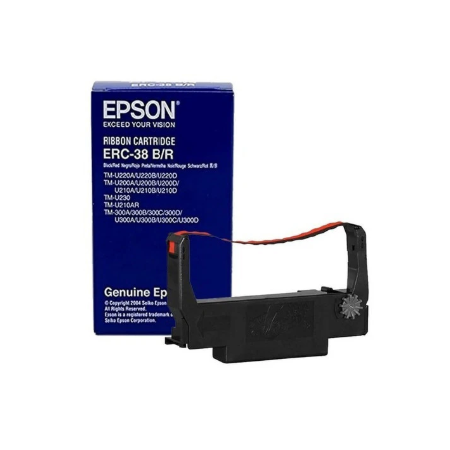 EPSON ERC38BR BLACK RED RIBBON