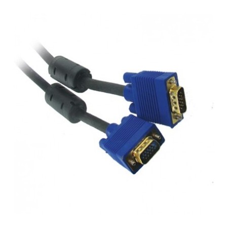 STANDARD SVGA CORD MALE TO MALE 1.8M WITH FERRITES