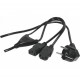 Y-CORD SECTOR 2P + T BLACK 1.8m