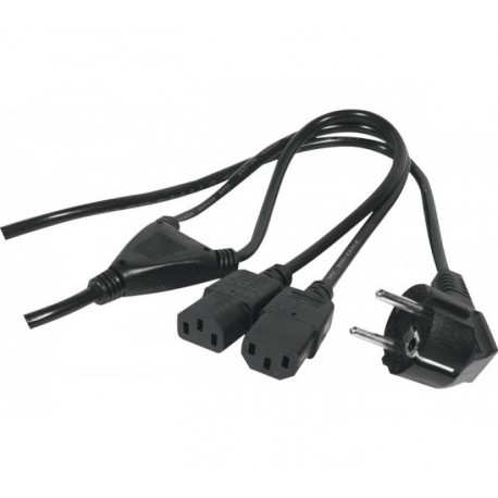 Y-CORD SECTOR 2P + T BLACK 1.8m