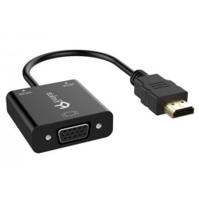 ADAPTATEUR HDMI VGA 3.5 MM AUDIO PORT- BLACK